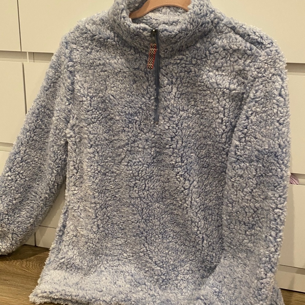 Fuzzy quarter zip